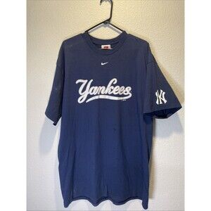 Nike Yankees Center Swoosh Mens T Shirt XL 2004 Y2K Vtg